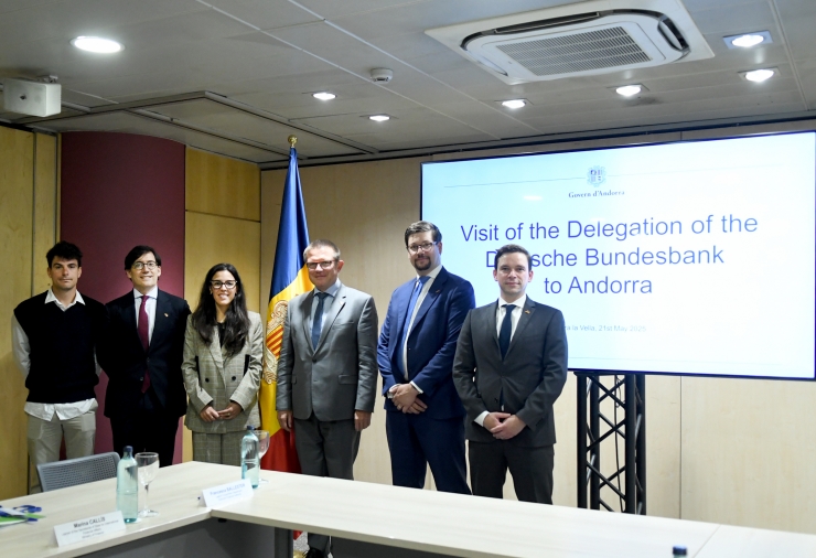La visita dels representants del Deutsche Bundesbank que ha tingut lloc a Andorra.